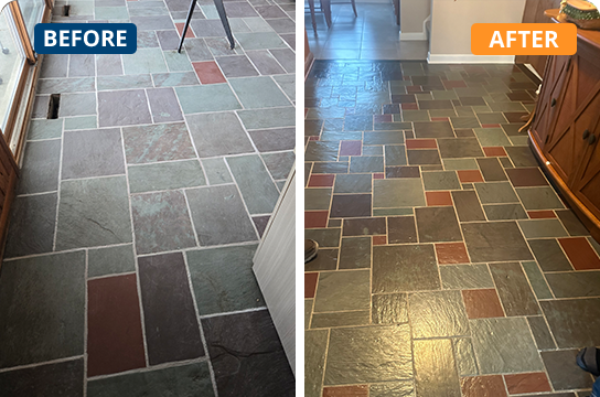 Slate Sealing Before and After Services